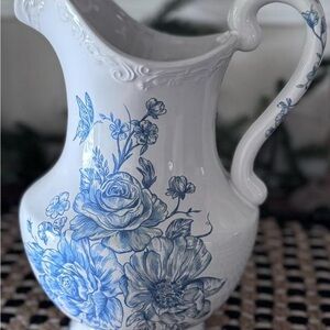 The Pioneer Woman Blue and White Floral Serveware Pitcher